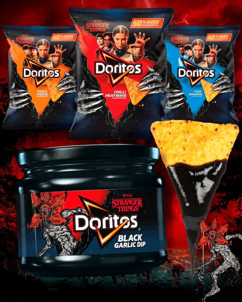 Doritos anuncia Black Garlic Dip edicao limitada para celebrar ultima temporada de Stranger Things no Reino Unido 819x1024 Easy Resize.com
